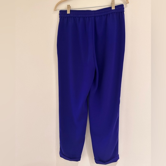 J.Crew Blue Pull-On Tapered Pants Women’s 2 - Picture 2 of 3